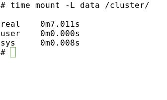 Figure 2: Unspectacular: the OCFS2 mount process.