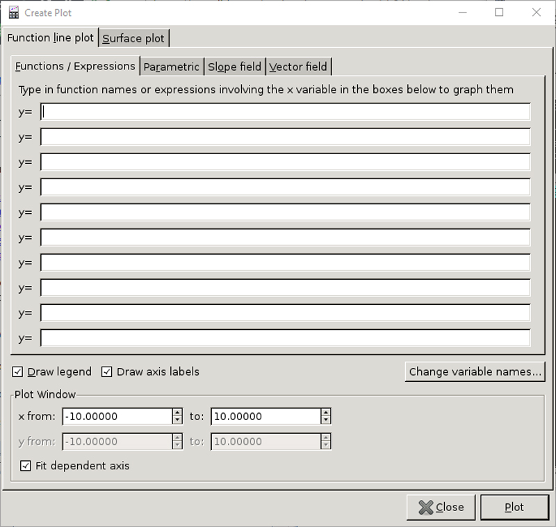 Create Plot Window