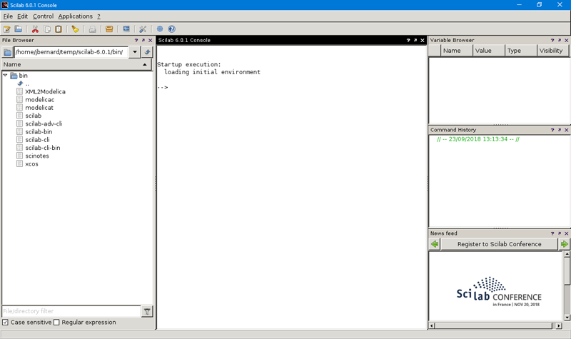 Scilab screen
